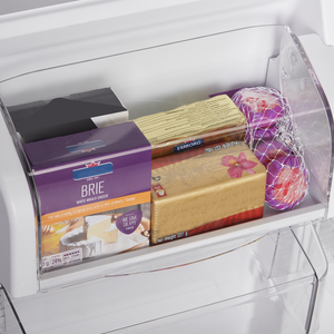 Midea Fingerprint Resistant 20.5-cu ft Top-Freezer Refrigerator ( White ) Garage Ready ENERGY STAR Certified