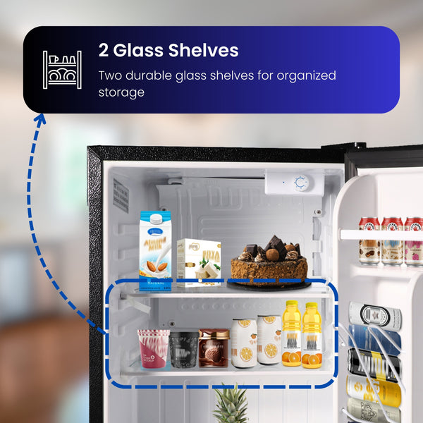 ConServ 2.6-cu ft Mini Fridge ( Stainless Steel ) Garage Ready