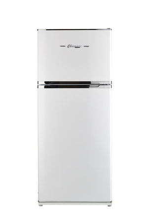 UNIQUE Classic Retro by Unique 14-cu ft Top-Freezer Refrigerator ( Marshmallow White )