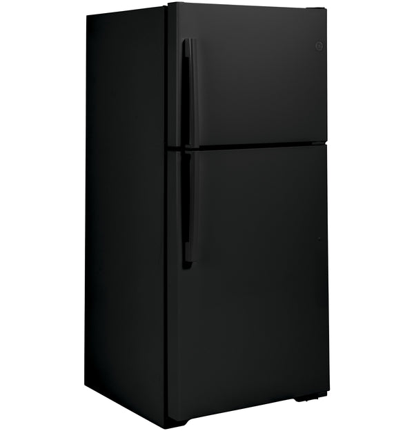 GE Garage Ready 19.1-cu ft Top-Freezer Refrigerator ( Black ) Garage Ready