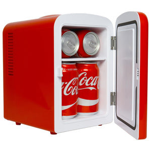 Coca-Cola Classic Coke Bottle 4L 6 Can Portable Cooler 0.14-cu ft ( Red, White )