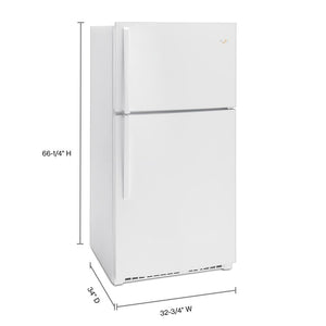 Whirlpool 21.3-cu ft Top-Freezer Refrigerator ( White ) ENERGY STAR Certified