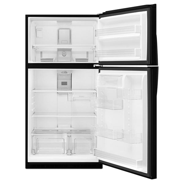 Whirlpool 21.3-cu ft Top-Freezer Refrigerator ( Black )