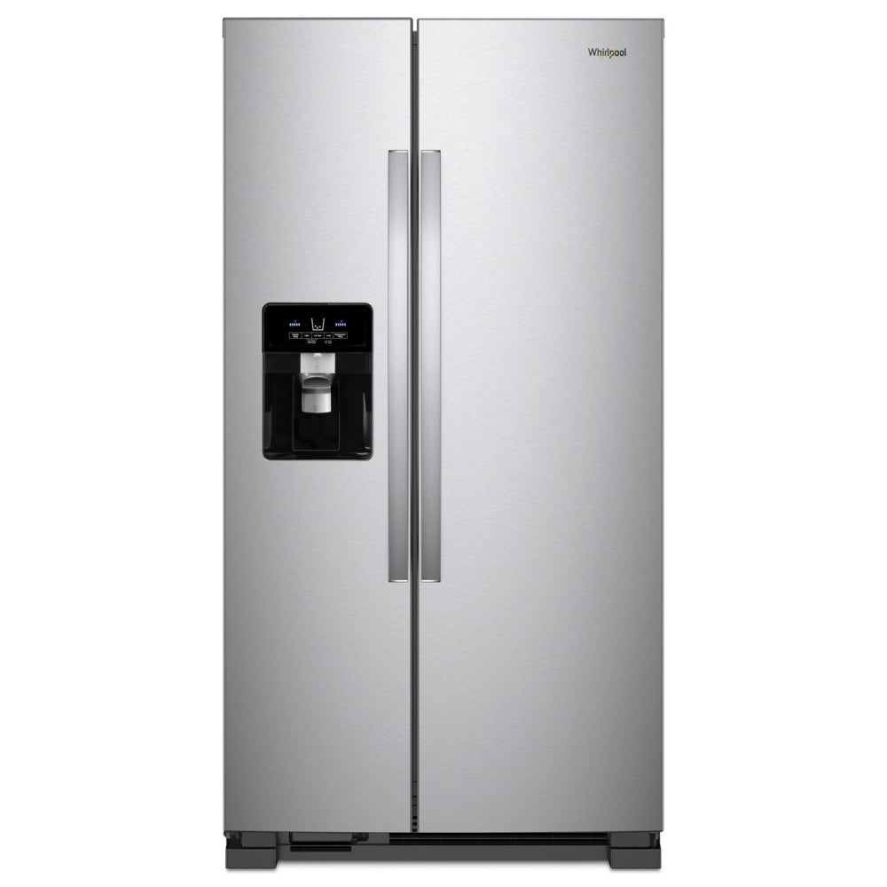Whirlpool 24.5-cu ft Side-by-Side Refrigerator with Ice Maker ,Water and Ice Dispenser ( Fingerprint Resistant Stainless Steel )