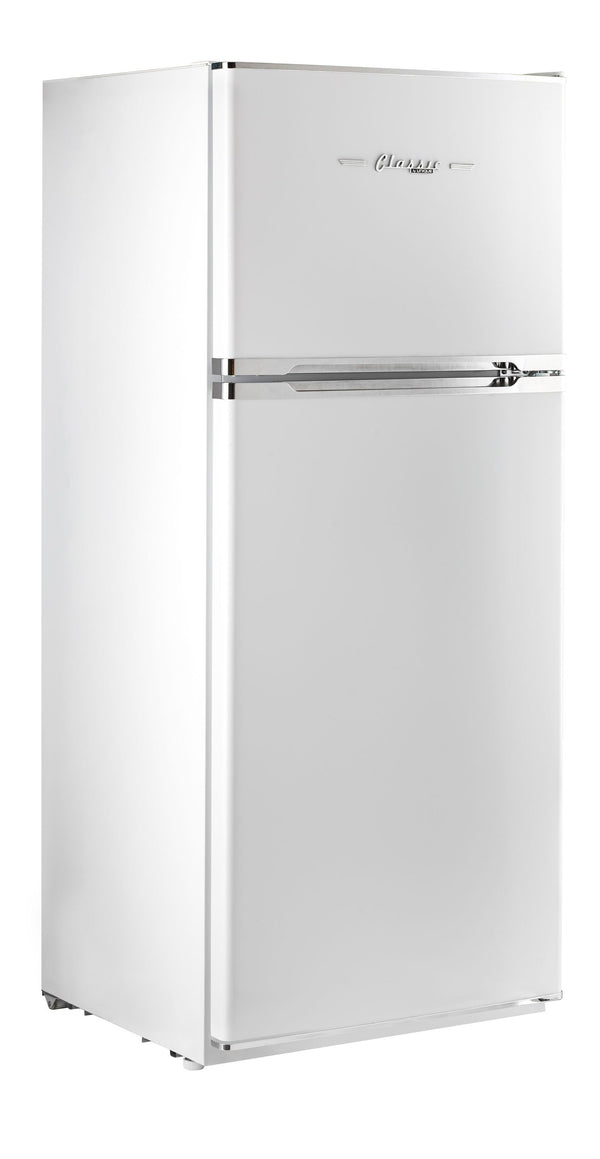 UNIQUE Classic Retro by Unique 14-cu ft Top-Freezer Refrigerator ( Marshmallow White )