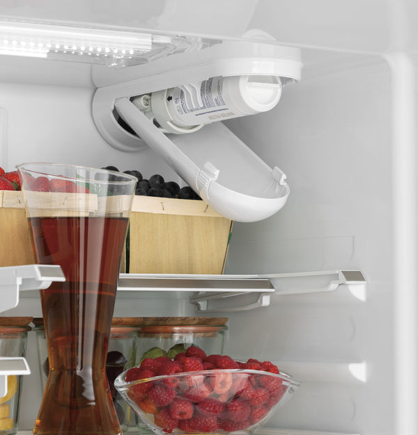 Cafe Counter-Depth 18.6-cu ft 3 -Door French Door Refrigerator with Ice Maker with Water Dispenser ( Matte Black ) ENERGY STAR Certified