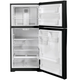 GE 19.1-cu ft Top-Freezer Refrigerator ( Black ) ENERGY STAR Certified
