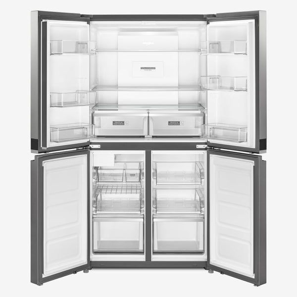 Whirlpool Counter-Depth 19.4-cu ft 4 -Door French Door Refrigerator with Ice Maker ( Fingerprint-Resistant Stainless Finish ) ENERGY STAR Certified