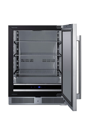 Summit Appliance 3.3-cu ft Built-In Mini Fridge ( Stainless steel )