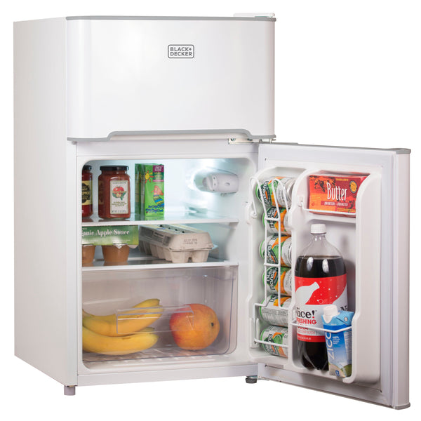 BLACK+DECKER 3.1-cu ft Mini Fridge with Freezer ( White ) ENERGY STAR