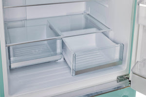 UNIQUE Classic Retro 17.7-cu ft Counter-Depth Bottom-Freezer Refrigerator with Ice Maker ( Ocean Mist Turquoise ) ENERGY STAR Certified