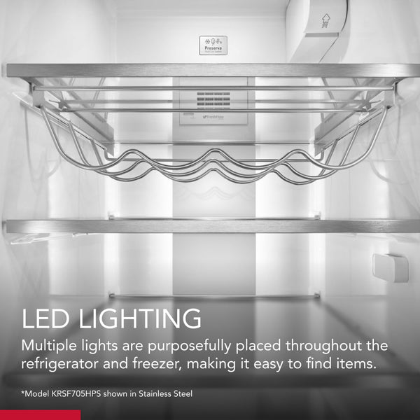 KitchenAid 24.8-cu ft Side-by-Side Refrigerator with Ice Maker ,Water and Ice Dispenser ( Black Stainless with PRINTSHIELD Finish ) ENERGY STAR Certified