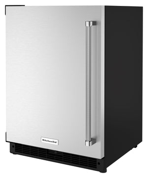 KitchenAid 5-cu ft Built-In Mini Fridge ( Black Cabinet/Stainless Door )
