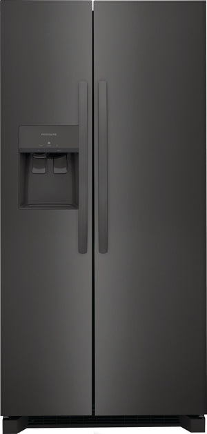 Frigidaire 22.3-cu ft Side-by-Side Refrigerator with Ice Maker ,Water and Ice Dispenser ( Black Stainless Steel ) ENERGY STAR Certified