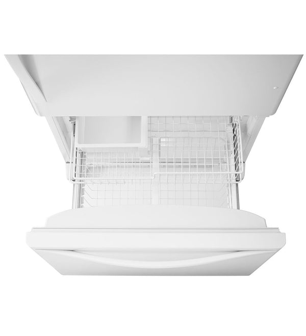 Whirlpool 18.7-cu ft Standard-Depth Bottom-Freezer Refrigerator with Ice Maker ( White ) ENERGY STAR Certified