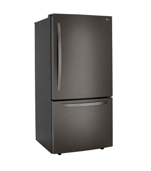 LG 25.5-cu ft Standard-Depth Bottom-Freezer Refrigerator with Ice Maker ( PrintProof Black Stainless Steel )