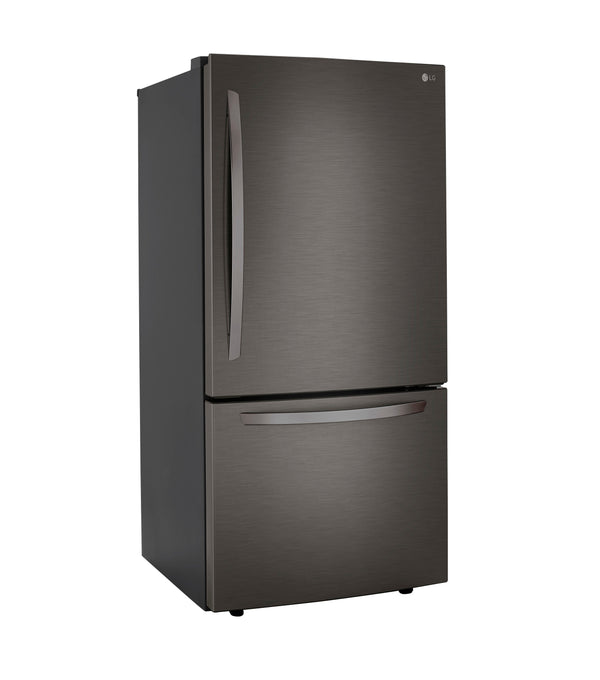 LG 25.5-cu ft Standard-Depth Bottom-Freezer Refrigerator with Ice Maker ( PrintProof Black Stainless Steel )
