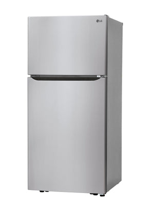 LG 20.2-cu ft Top-Freezer Refrigerator with Ice Maker ( Stainless Steel ) ENERGY STAR Certified