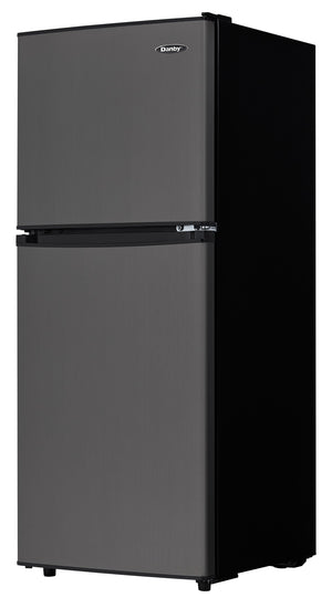 Danby 4.7-cu ft Mini Fridge with Freezer ( Black Stainless ) ENERGY STAR