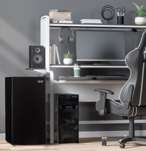 NewAir Mini Fridges 3.3-cu ft Mini Fridge with Freezer ( Black ) ENERGY STAR