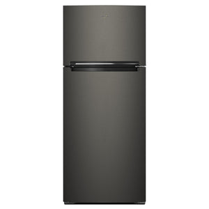 Whirlpool 17.6-cu ft Top-Freezer Refrigerator ( Black Stainless )