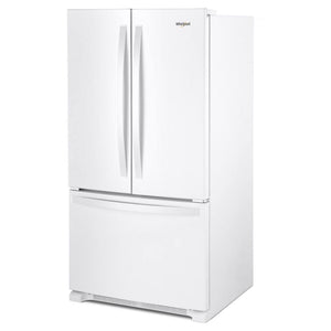 Whirlpool Standard-Depth 25.2-cu ft 3 -Door French Door Refrigerator with Ice Maker ( White ) ENERGY STAR Certified