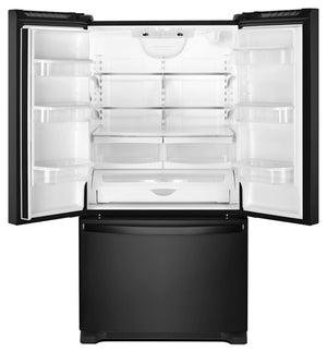 Whirlpool Standard-Depth 22.1-cu ft 3 -Door French Door Refrigerator ( Black ) ENERGY STAR Certified