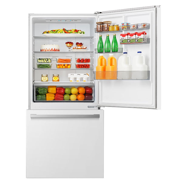 Hisense 17.2-cu ft Counter-Depth Bottom-Freezer Refrigerator White ) ENERGY STAR Certified