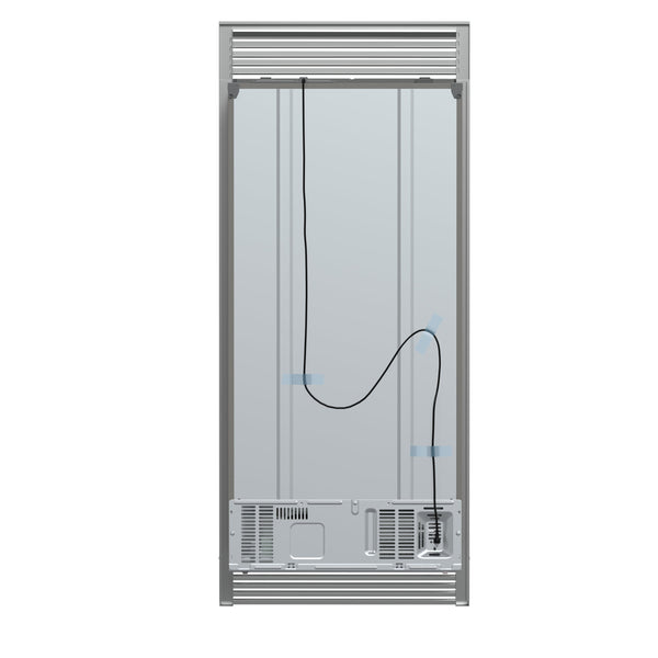 FORNO Salerno 15.6-cu ft Counter-Depth Side-by-Side Refrigerator ( Stainless steel )