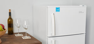 Premium Levella 7.3-cu ft Counter-Depth Top-Freezer Refrigerator ( White ) ENERGY STAR Certified