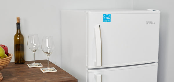 Premium Levella 7.3-cu ft Counter-Depth Top-Freezer Refrigerator ( White ) ENERGY STAR Certified