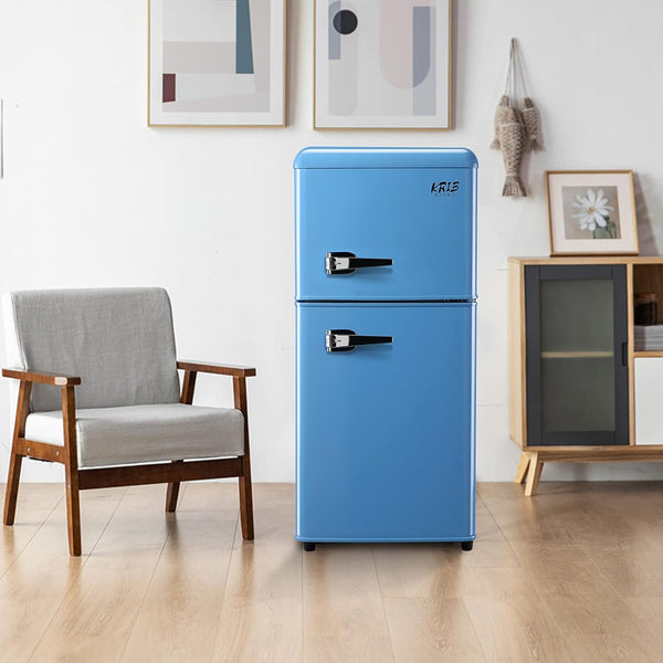 Runesay 3.5-cu ft with Freezer ( Blue ) Garage Ready