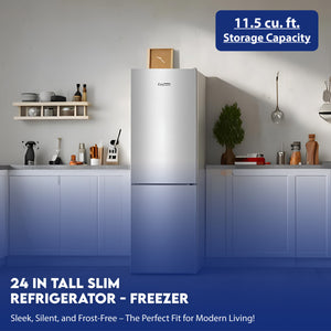 Equator Advanced Appliances 11.50-cu ft Standard-Depth Bottom-Freezer Refrigerator Stainless steel ) ENERGY STAR Certified