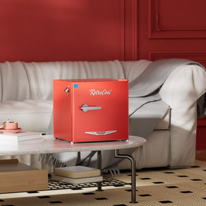 Upstreman 1.7-cu ft Retro Mini Fridge(Red)ENERGY STAR