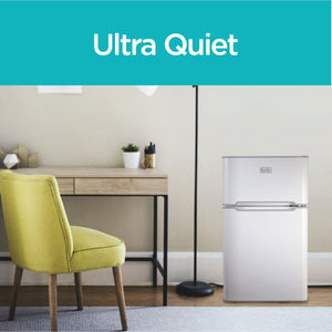 BLACK+DECKER 3.1-cu ft Mini Fridge with Freezer ( White ) ENERGY STAR