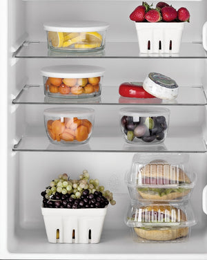 GE 4.4-cu ft Mini Fridge with Freezer ( CleanSteel ) ENERGY STAR