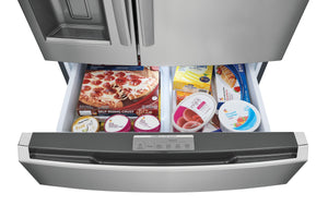 Frigidaire Gallery Standard-Depth 26.3-cu ft 4 -Door French Door Refrigerator with Ice Maker with Water and Ice Dispenser ( Fingerprint Resistant Stainless Steel ) ENERGY STAR Certified