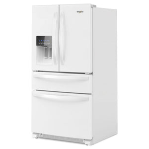 Whirlpool Standard-Depth 24.5-cu ft 4 -Door French Door Refrigerator with Ice Maker with Water and Ice Dispenser ( White ) ENERGY STAR Certified