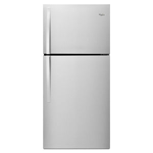 Whirlpool 19.1-cu ft Top-Freezer Refrigerator ( Fingerprint Resistant Metallic Steel )