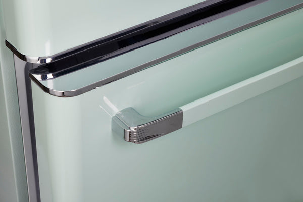 UNIQUE Classic Retro 17.7-cu ft Counter-Depth Bottom-Freezer Refrigerator with Ice Maker ( Summer Mint Green ) ENERGY STAR Certified