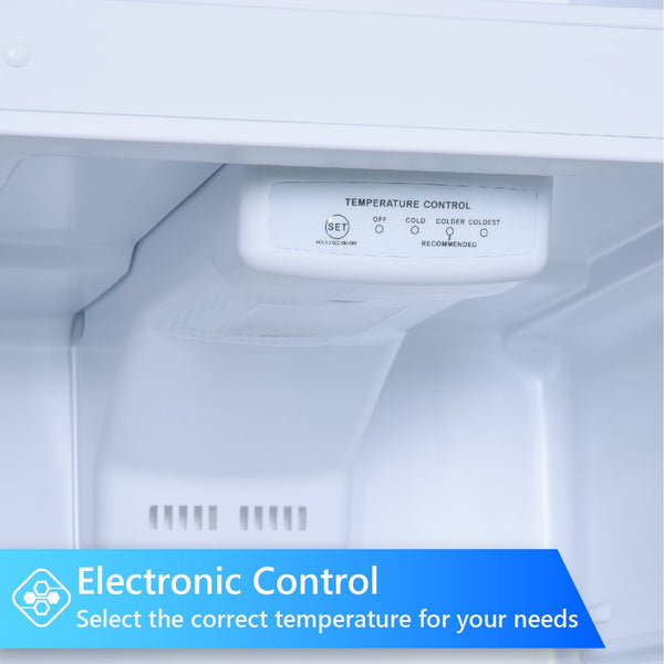 ConServ 10.1-cu ft Counter-Depth Top-Freezer Refrigerator ( Stainless Steel ) ENERGY STAR Certified