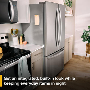 Whirlpool Counter-Depth 20-cu ft 3 -Door French Door Refrigerator with Ice Maker ( Stainless Steel ) ENERGY STAR Certified