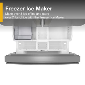 Whirlpool 30.53-cu ft French Door Refrigerator with Ice Maker (Fingerprint Resistant Stainless Finish) ENERGY STAR