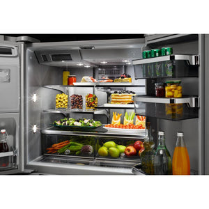 KitchenAid Standard-Depth 25.8-cu ft 5 -Door French Door Refrigerator with Ice Maker with Water and Ice Dispenser ( Stainless steel )
