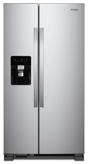 Whirlpool 24.6-cu ft Side-by-Side Refrigerator with Ice Maker ,Water and Ice Dispenser ( Fingerprint Resistant Stainless Steel )