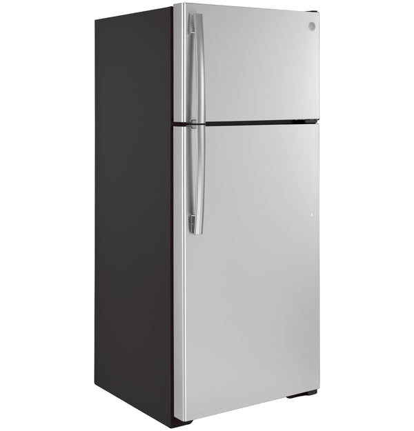 GE 17.5-cu ft Top-Freezer Refrigerator ( Stainless Steel ) ENERGY STAR Certified