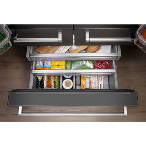 KitchenAid Standard-Depth 25.8-cu ft 5 -Door French Door Refrigerator with Ice Maker with Water and Ice Dispenser ( Stainless steel )