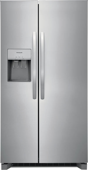 Frigidaire 25.6-cu ft Side-by-Side Refrigerator with Ice Maker ,Water and Ice Dispenser ( Fingerprint Resistant Stainless Steel ) ENERGY STAR Certified