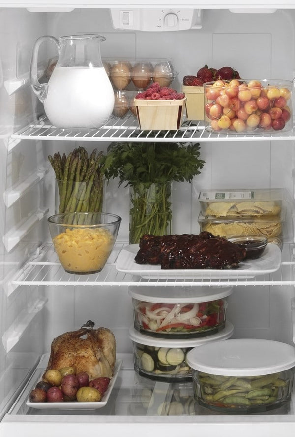 GE 17.5-cu ft Top-Freezer Refrigerator ( White ) ENERGY STAR Certified