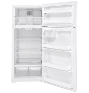 GE 17.5-cu ft Top-Freezer Refrigerator ( White ) ENERGY STAR Certified